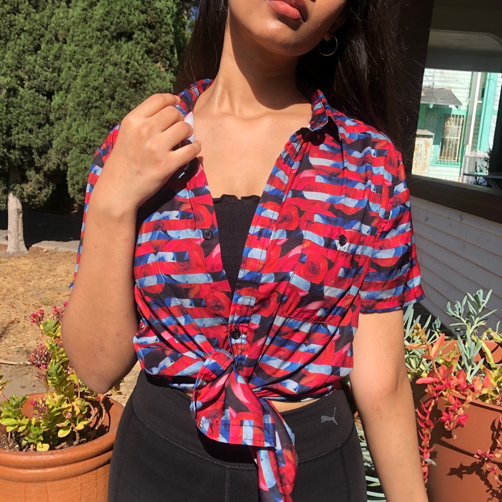 Digi print shirt / overthrow